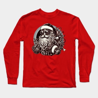 Steampunk Cool Santa Claus Long Sleeve T-Shirt